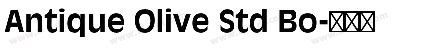 Antique Olive Std Bo字体转换